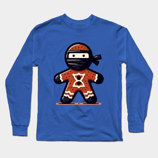 Ninjabread man Long Sleeve T-Shirt by Sketchy